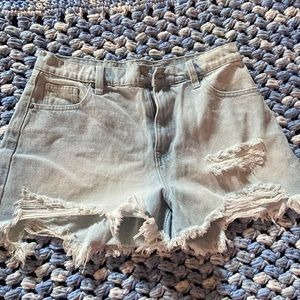 Size 11 high rise blue jean shorts